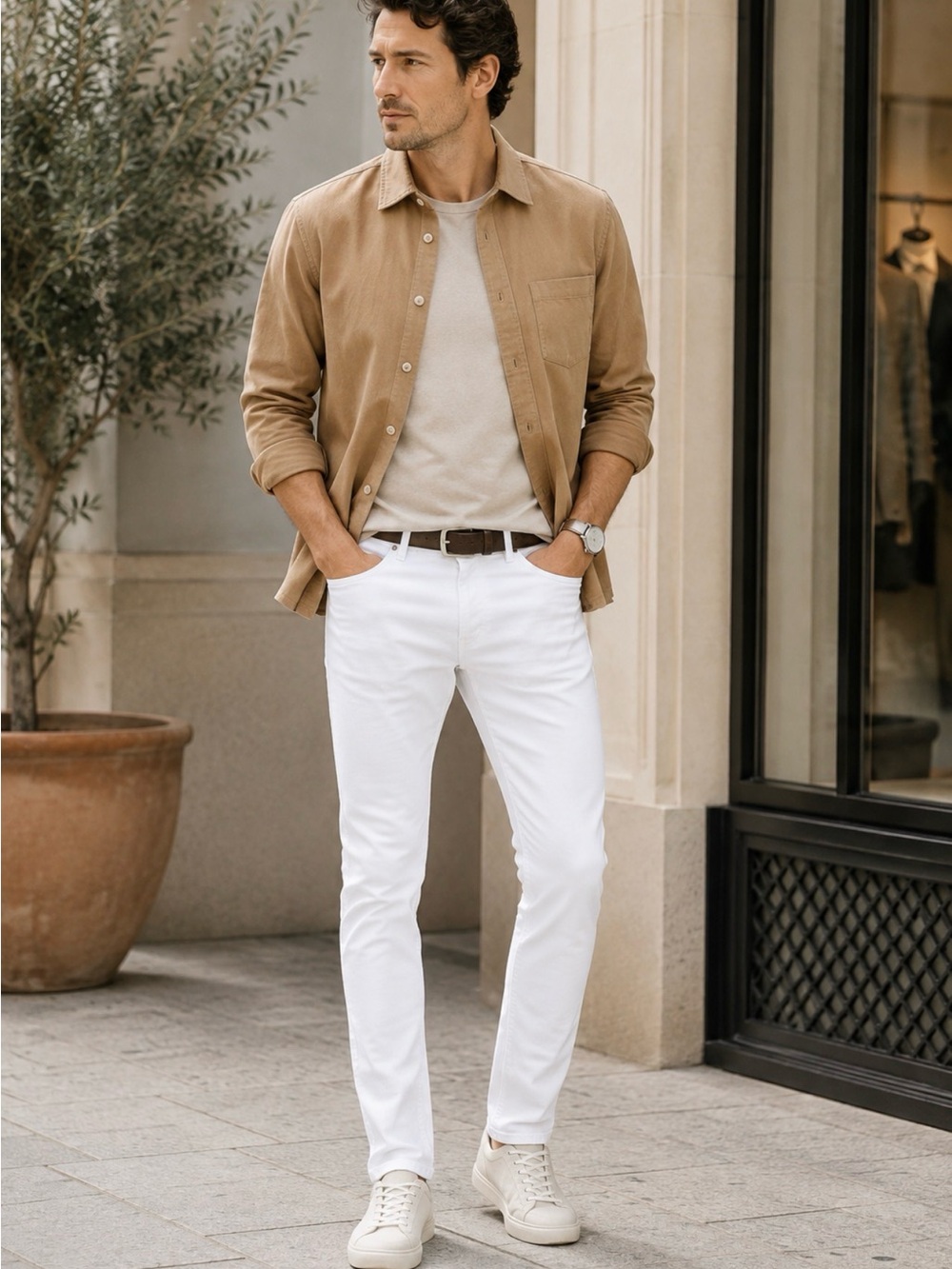 Rag & Bone Men’s Fit 1 Extra Slim White Jeans Size 38 NWT Made in USA $195